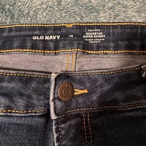 Old Navy High Waisted Rockstar Super Skinny Jeans Size 14